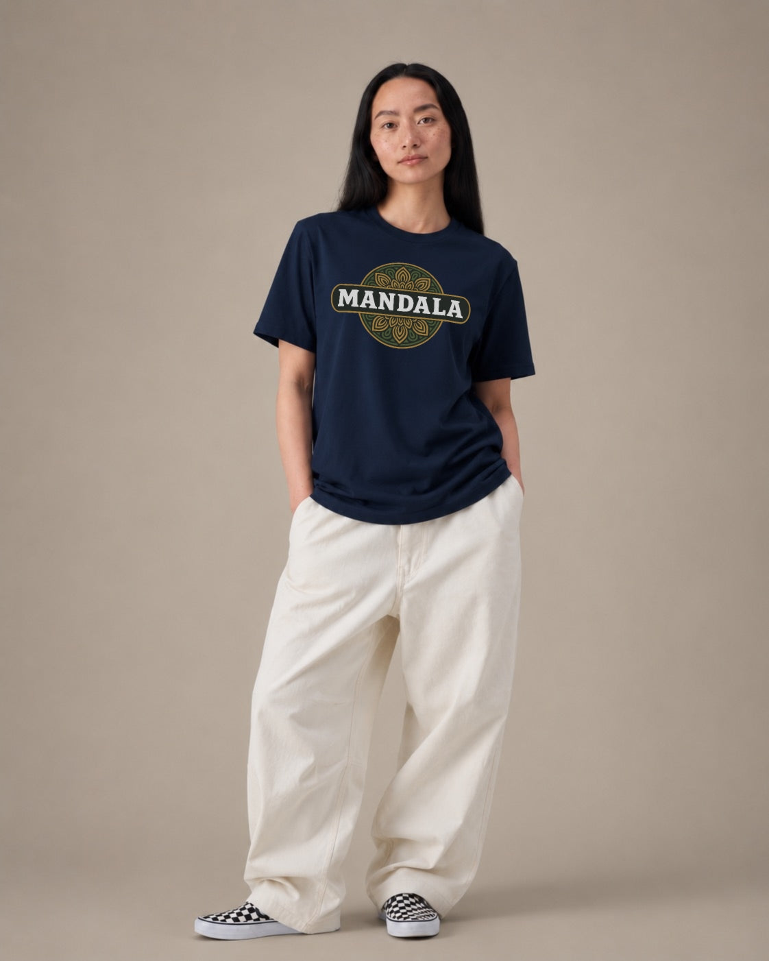 Mandala Originals Tee – French navy