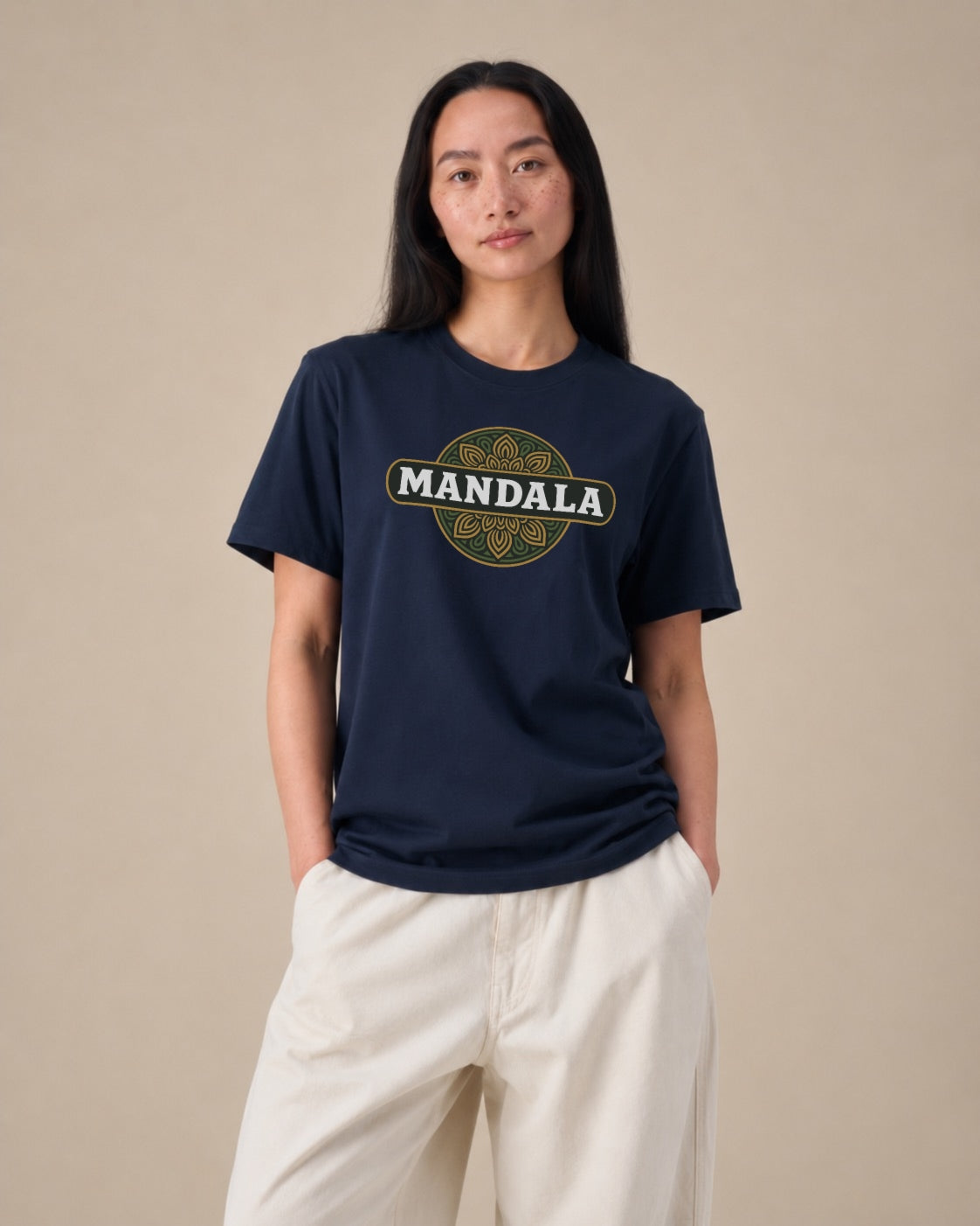 Mandala Originals Tee – French navy
