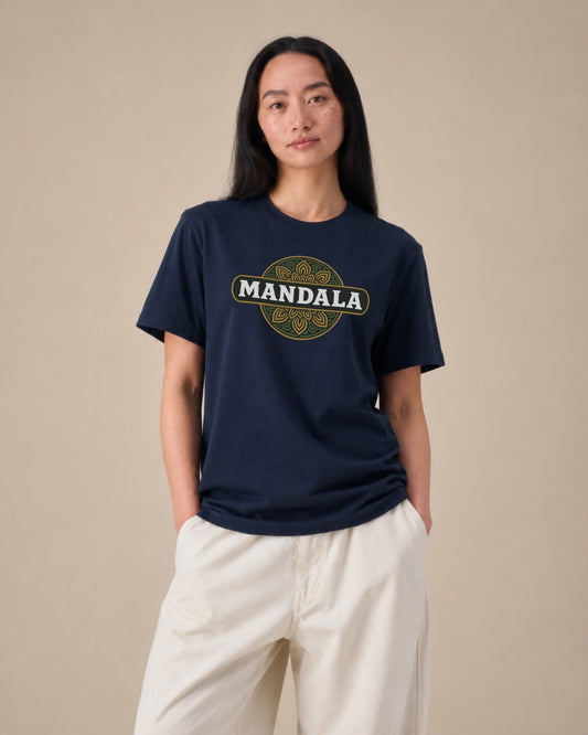 Mandala Originals Tee – French navy